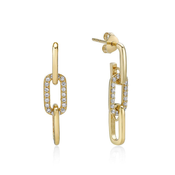 Large Dangle Chain Earrings