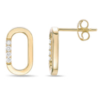 Lab Grown Diamond Oval Earrings