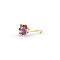 14K Cubic Zirconia Nose Stud - 20G