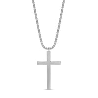 Diamond Simple Cross Pendant in 925 Sterling Silver