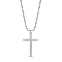Diamond Simple Cross Pendant in 925 Sterling Silver