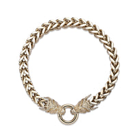 Dragon Head Bracelet in Gold Ion Plated Stainless Steel