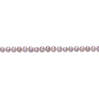 Pink Pearl Necklace with Sterling Silver, 16"