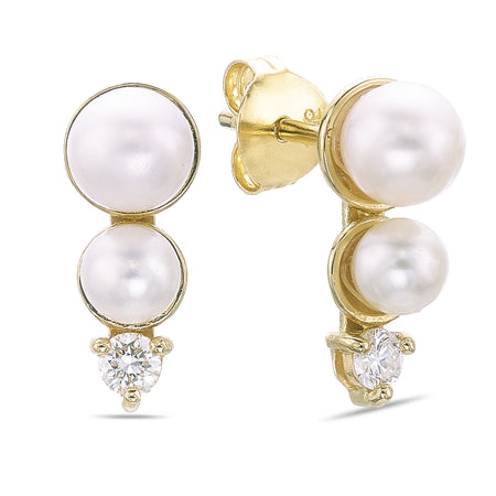 Pearl Drop Down Earrings