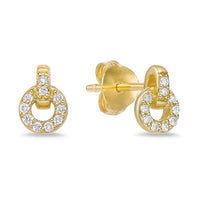 Lab Grown Diamond Small Chain Studs