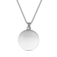 Lion Medallion Pendant in Antique Finish Stainless Steel