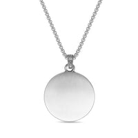 Lion Medallion Pendant in Antique Finish Stainless Steel