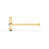 18 G (1.0 mm) Straight-Stud Nose Ring in 14K Yellow Gold