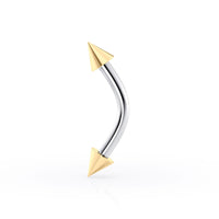 Banana Pin Eyebrow Piercing - 14G