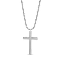 Diamond Simple Cross Pendant in 925 Sterling Silver