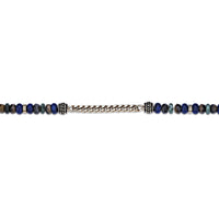 African Turquoise Beaded Bracelet in Gold Ion Plated Stainless Steel
