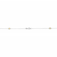 Birthstone Station Necklace in Sterling Silver