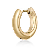 Plain Hoop Earring in Gold Ion Plated Stainless Steel