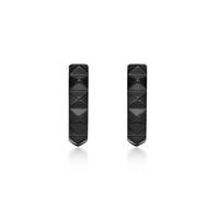 Men's Hoop Earring in Black Ion Plated Stainless Steel