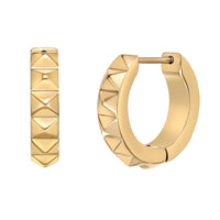 Men's Hoop Earring in Gold Ion Plated Stainless Steel