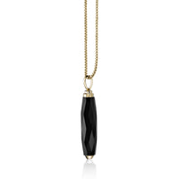 Men's Malachite Pendant in Yellow Gold Plated Sterling Silver