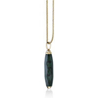 Men's Malachite Pendant in Yellow Gold Plated Sterling Silver