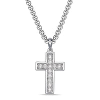 Beveled Edge Pendant in Sterling Silver