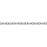 Paperclip Link Black Spinel Bracelet in Sterling Silver, 8.5"