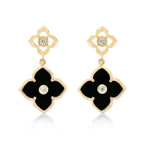 Flora Classic Double Flower Drop Earrings