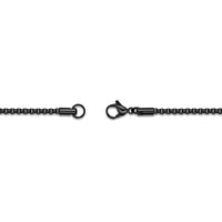 Men's Shield Pendant in Black Ion Plated Stainless Steel