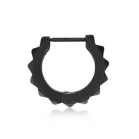 Men's Hoop Earring in Black Ion Plated Stainless Steel