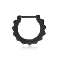 Men's Hoop Earring in Black Ion Plated Stainless Steel