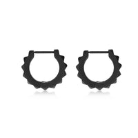 Men's Hoop Earring in Black Ion Plated Stainless Steel