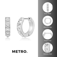 Men's Hoop Earring in Stainless Steel