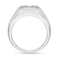Men's Lab Grown Diamond Ring in Sterling Silver (3/4 ct. tw.)