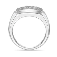 Ribbed Cluster Ring in Sterling Silver