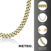 Thick Chain in Gold Ion Plated Stainless Steel