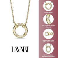 Lab Grown Diamond Circle Necklace