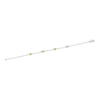 Birthstone Station Bracelet in Sterling Silver