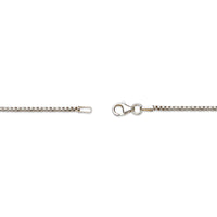 Black Spinel Fang Pendant in Sterling Silver, 24"