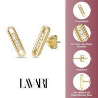 Oval Stud Earring