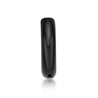 Plain Hoop Earring in Black Ion Plated Stainless Steel