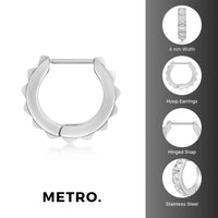 Men's Hoop Earring in Stainless Steel