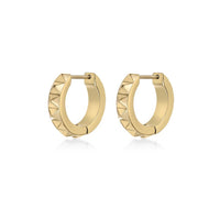 Men's Hoop Earring in Gold Ion Plated Stainless Steel