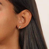 Oval Stud Earring