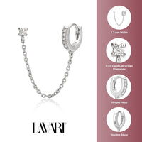 Chain Stud and Huggie Earring