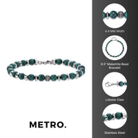 Beaded Bracelet in Stainless Steel
