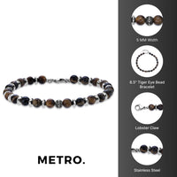 Beaded Bracelet in Stainless Steel
