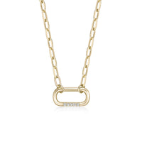 Carabiner Paperclip Necklace