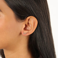 Lab Grown Diamond Spike Climber Earrings