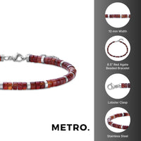 Beaded Bracelet in Stainless Steel