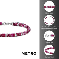 Beaded Bracelet in Stainless Steel