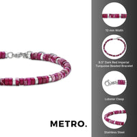 Beaded Bracelet in Stainless Steel