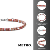 Beaded Bracelet in Stainless Steel