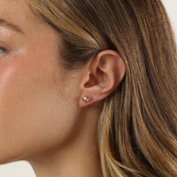 Pearl Cluster Stud Earrings